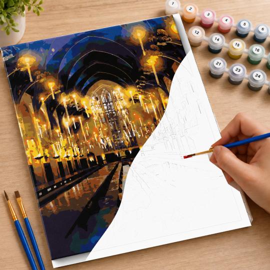 Paint by Numbers - Harry Potter Great Hall 40x50 cm, photo 7