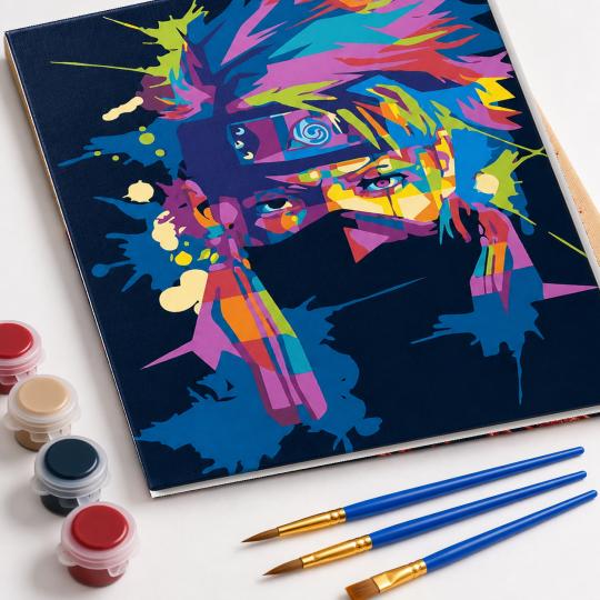Paint by Numbers with Frame - Anime Naruto 40x50 cm, photo 4