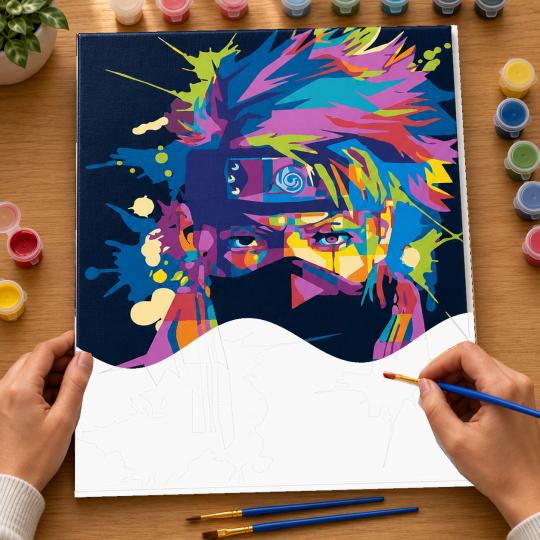 Paint by Numbers with Frame - Anime Naruto 40x50 cm, photo 6