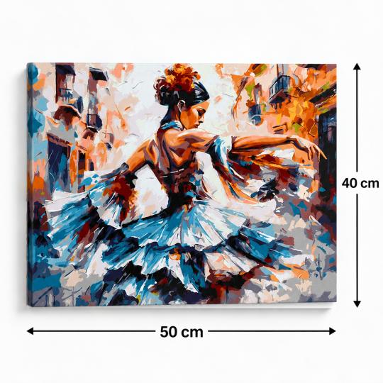 Paint by Numbers with Frame - Lady in Dance 50x40 cm, photo 3