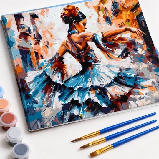 Paint by Numbers with Frame - Lady in Dance 50x40 cm, photo 4