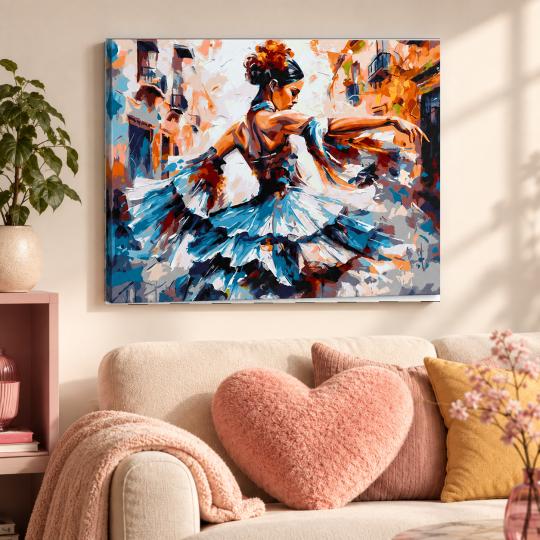 Paint by Numbers with Frame - Lady in Dance 50x40 cm, photo 9