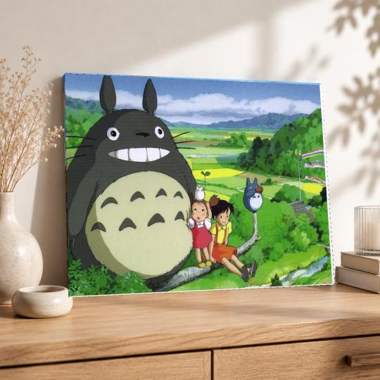 Paint by Numbers with Frame - Totoro Ghibli 50x40 cm, photo 8