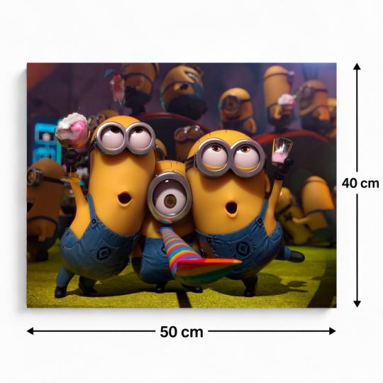 Paint by Numbers with Frame - Minions 50x40 cm, photo 3