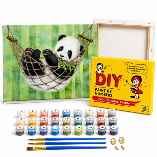 Paintings to Paint - Cute Panda 50x40 cm