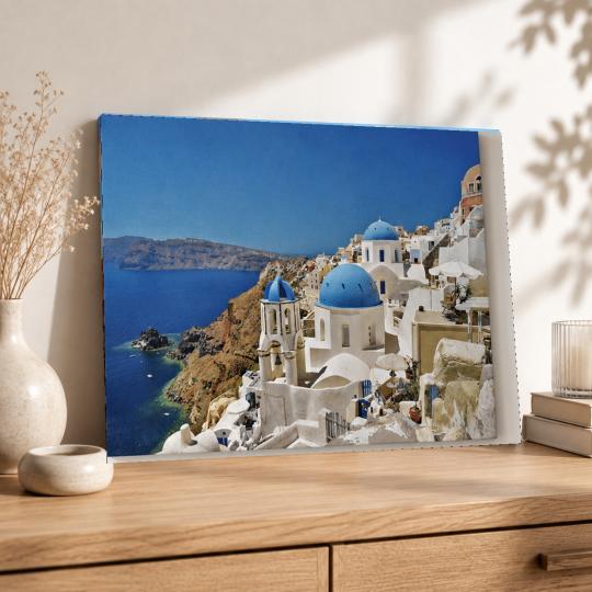 MALOWANIE PO NUMERACH Obrazy do malowania - Magiczne Santorini 50x40 cm, zdjęcie 8
