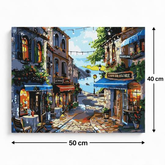 PAINT BY NUMBERS Paintings to Paint - Seaside Restaurant 50x40 cm, photo 3