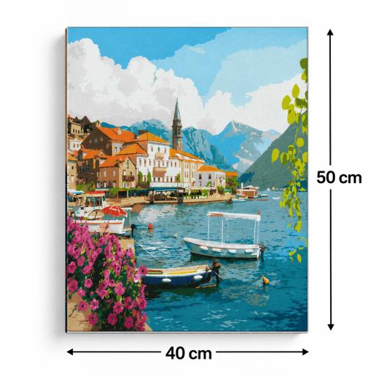 PAINT BY NUMBERS WITH FRAME Paintings to Paint - Summer Landscape 50x40 cm, photo 3