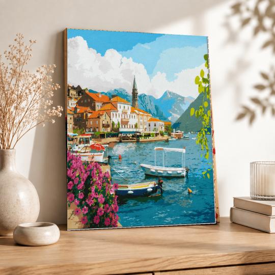 PAINT BY NUMBERS WITH FRAME Paintings to Paint - Summer Landscape 50x40 cm, photo 8