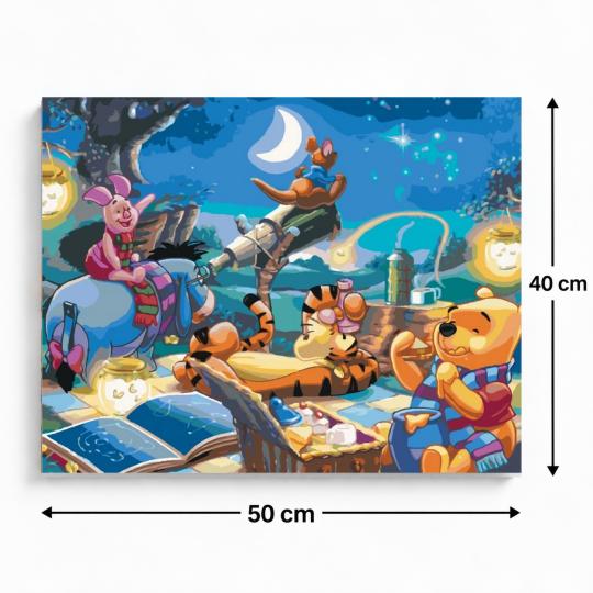 PAINT BY NUMBERS Paintings to Paint - Disney Winnie the Pooh and the Stars 50x40 cm, photo 3