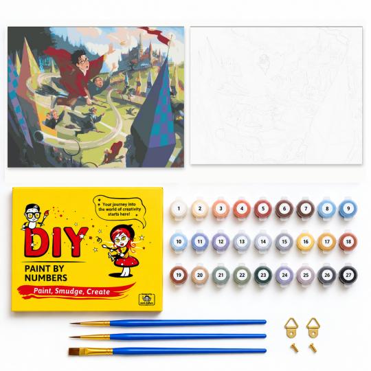 PAINT BY NUMBERS Paintings to Paint - Harry Potter - Quidditch 50x40 cm, photo 2