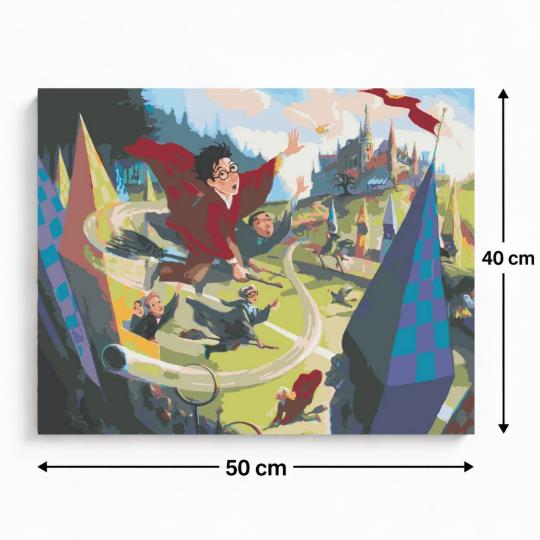 PAINT BY NUMBERS Paintings to Paint - Harry Potter - Quidditch 50x40 cm, photo 3
