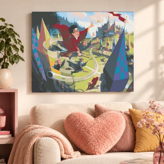 PAINT BY NUMBERS Paintings to Paint - Harry Potter - Quidditch 50x40 cm, photo 9