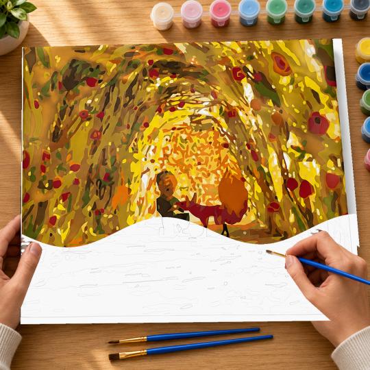 PAINT BY NUMBERS Paintings to Paint - The Little Prince - Tunnel of Roses 50x40 cm, photo 6