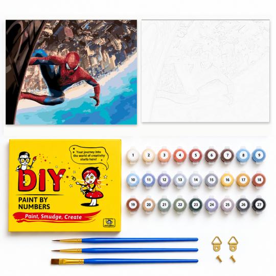 PAINT BY NUMBERS Paintings to Paint - Spider-Man Marvel 50x40 cm, photo 2