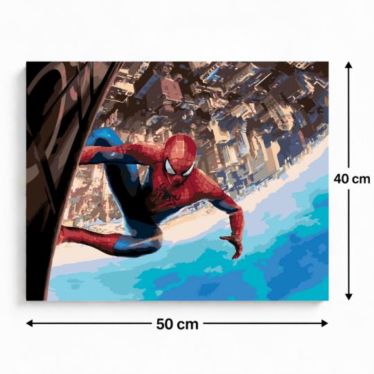 PAINT BY NUMBERS Paintings to Paint - Spider-Man Marvel 50x40 cm, photo 3