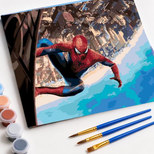 PAINT BY NUMBERS Paintings to Paint - Spider-Man Marvel 50x40 cm, photo 4