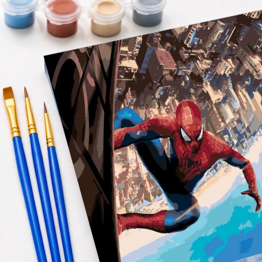 PAINT BY NUMBERS Paintings to Paint - Spider-Man Marvel 50x40 cm, photo 5