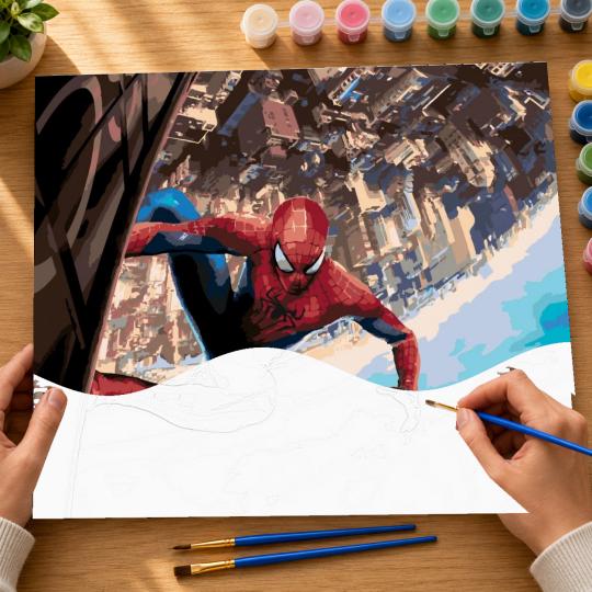 PAINT BY NUMBERS Paintings to Paint - Spider-Man Marvel 50x40 cm, photo 6