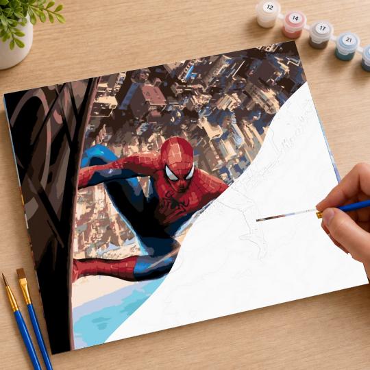 PAINT BY NUMBERS Paintings to Paint - Spider-Man Marvel 50x40 cm, photo 7