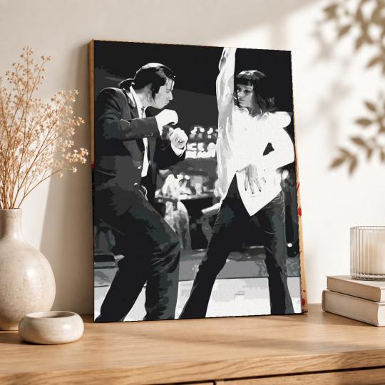PAINT BY NUMBERS WITH FRAME Paintings to Paint - The Twist Contest - Pulp Fiction 40x50 cm, photo 8