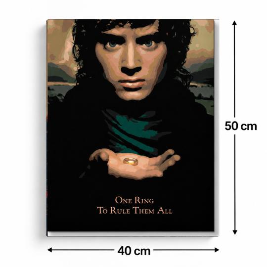 PAINT BY NUMBERS Paintings to Paint - Frodo with the Ring 40x50 cm, photo 3