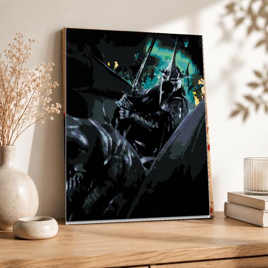 MALOWANIE PO NUMERACH Obrazy do malowania Nazgul Władca Pierścieni 40x50 cm, zdjęcie 8