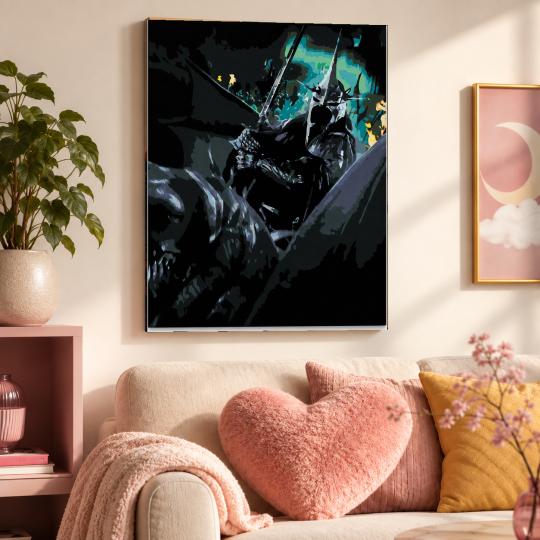 MALOWANIE PO NUMERACH Obrazy do malowania Nazgul Władca Pierścieni 40x50 cm, zdjęcie 9