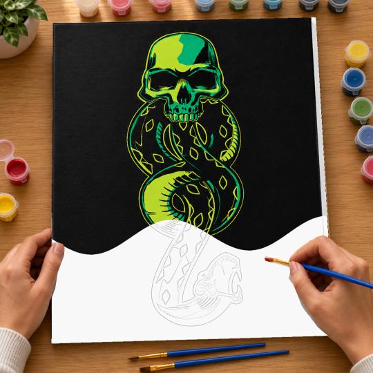 PAINT BY NUMBERS Paintings to Paint - Harry Potter - The Dark Mark 40x50 cm, photo 6