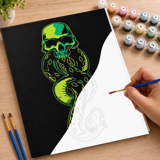 PAINT BY NUMBERS Paintings to Paint - Harry Potter - The Dark Mark 40x50 cm, photo 7