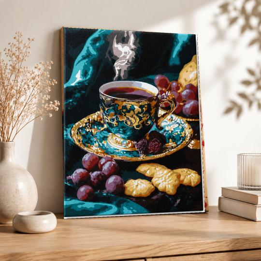 PAINT BY NUMBERS WITH FRAME Paintings to Paint - Turkish Coffee 40x50 cm, photo 8