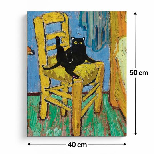 PAINT BY NUMBERS WITH FRAME Paintings to Paint - Cat on a Chair 40x50 cm, photo 3