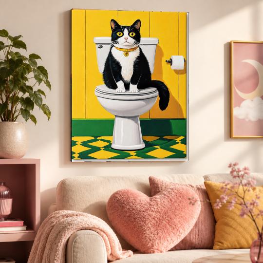 PAINT BY NUMBERS WITH FRAME Paintings to Paint - Cat Relaxation 40x50 cm, photo 9