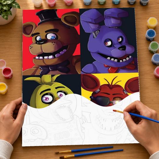 PAINT BY NUMBERS Paintings to Paint - Five Nights at Freddy's 40x50 cm, photo 6