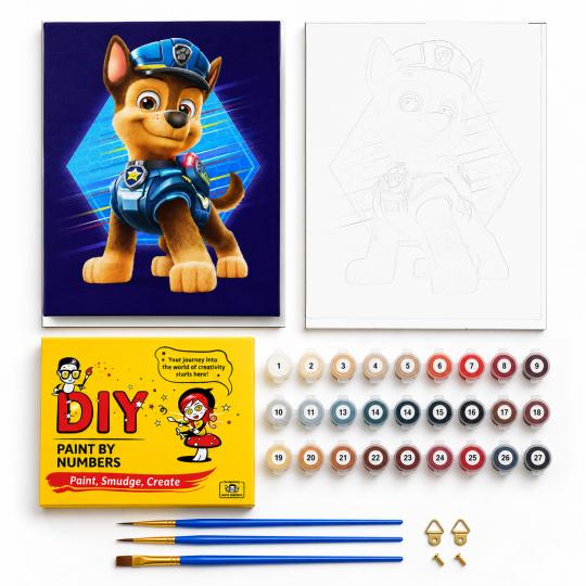 MALOWANIE PO NUMERACH Z RAMĄ Obrazy do malowania - Chase Psi Patrol 40x50 cm, zdjęcie 2