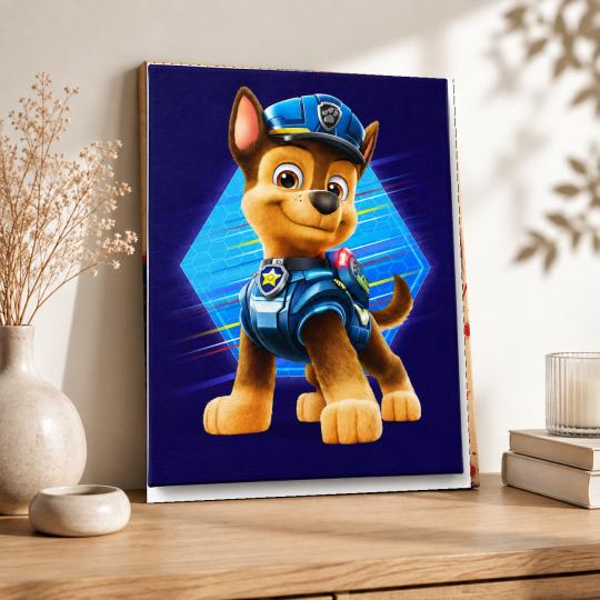 MALOWANIE PO NUMERACH Z RAMĄ Obrazy do malowania - Chase Psi Patrol 40x50 cm, zdjęcie 8