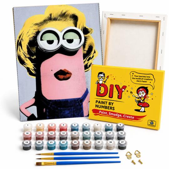 Paintings to Paint - Minion Andy Warhol Style 40x50 cm