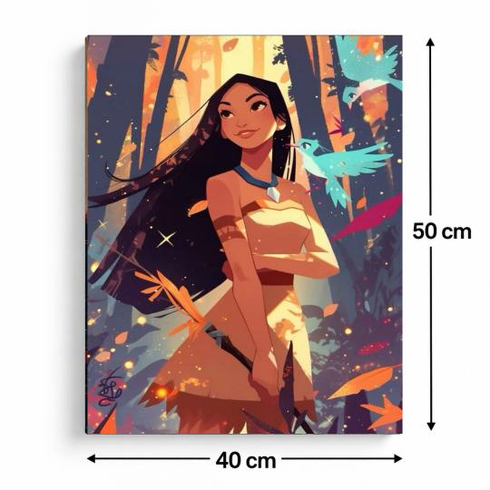 PAINT BY NUMBERS WITH FRAME Paintings to Paint - Disney Pocahontas 40x50 cm, photo 3