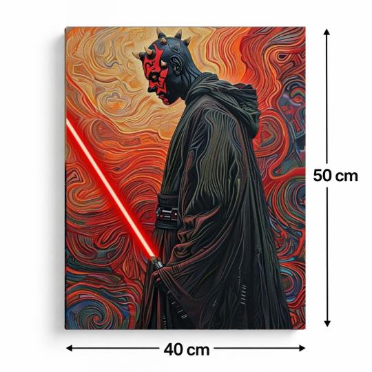 PAINT BY NUMBERS Paintings to Paint - Star Wars Darth Maul 40x50 cm, photo 3