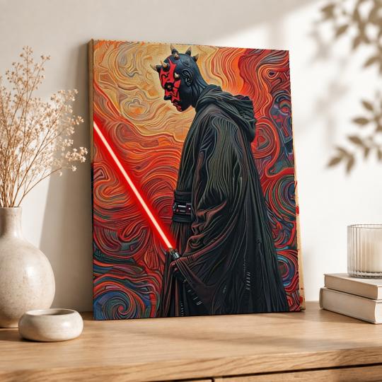PAINT BY NUMBERS Paintings to Paint - Star Wars Darth Maul 40x50 cm, photo 8