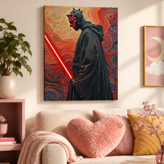 PAINT BY NUMBERS Paintings to Paint - Star Wars Darth Maul 40x50 cm, photo 9