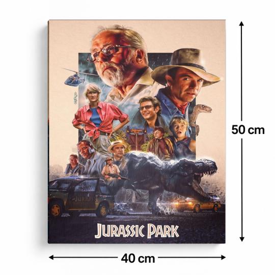 PAINT BY NUMBERS WITH FRAME Paintings to Paint - Jurassic Park 40x50 cm, photo 3