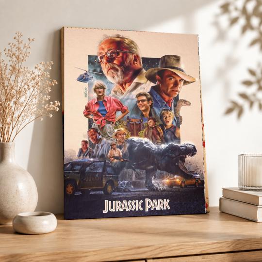 PAINT BY NUMBERS WITH FRAME Paintings to Paint - Jurassic Park 40x50 cm, photo 8