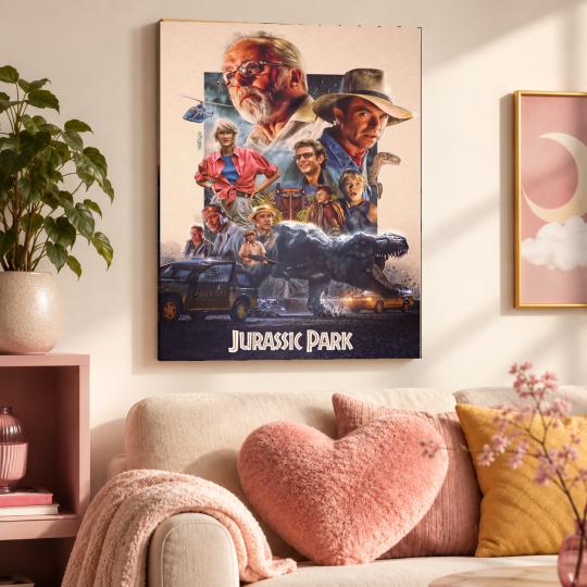 PAINT BY NUMBERS WITH FRAME Paintings to Paint - Jurassic Park 40x50 cm, photo 9