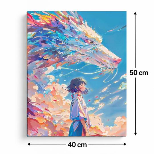 PAINT BY NUMBERS WITH FRAME Paintings to Paint - Spirited Away 40x50 cm, photo 3