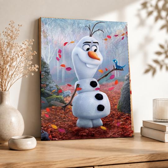 PAINT BY NUMBERS WITH FRAME Paintings to Paint - Frozen - Olaf 40x50 cm, photo 8