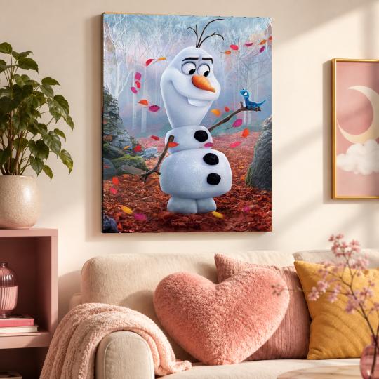 PAINT BY NUMBERS WITH FRAME Paintings to Paint - Frozen - Olaf 40x50 cm, photo 9