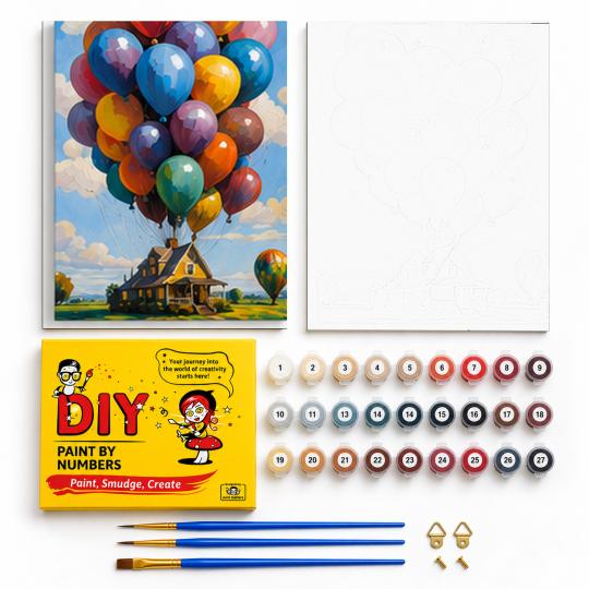 PAINT BY NUMBERS WITH FRAME Paintings to Paint - Disney Up 40x50 cm, photo 2