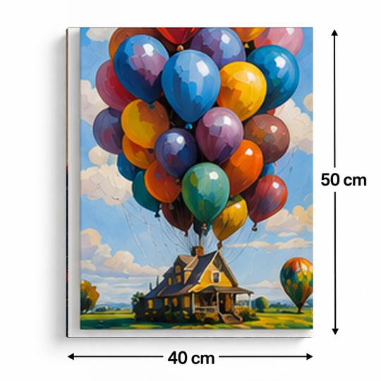 PAINT BY NUMBERS WITH FRAME Paintings to Paint - Disney Up 40x50 cm, photo 3