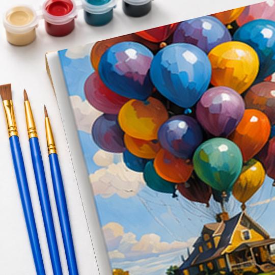 PAINT BY NUMBERS WITH FRAME Paintings to Paint - Disney Up 40x50 cm, photo 5